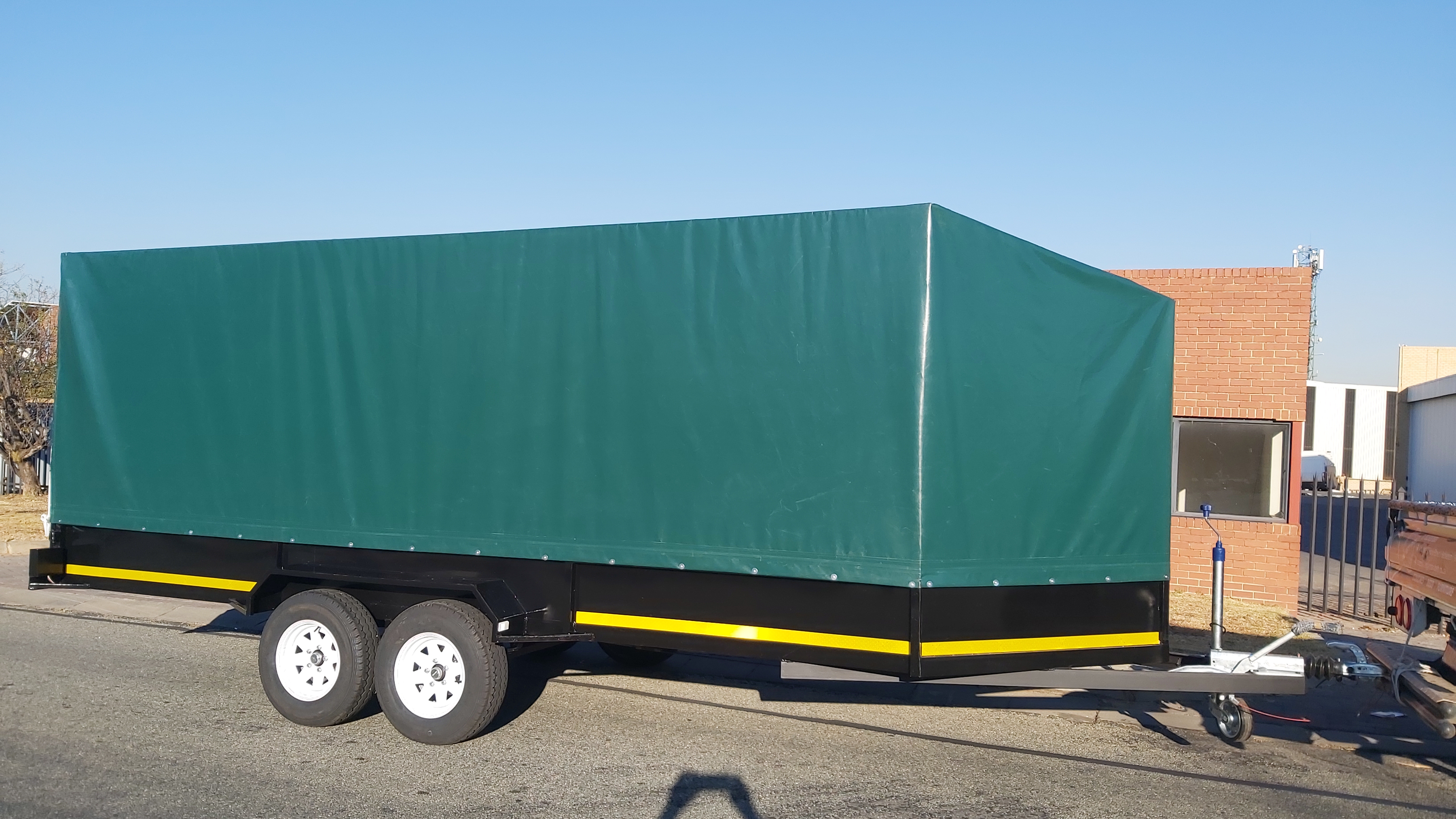PVC Trailer cover green