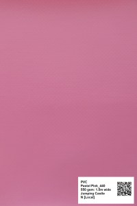 Smart Ikhaya Pastel Pink PVC swatch available in 550gsm, waterproof.