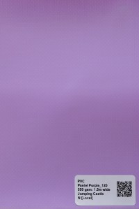 Smart Ikhaya Pastel Purple PVC swatch available in 550gsm, waterproof.